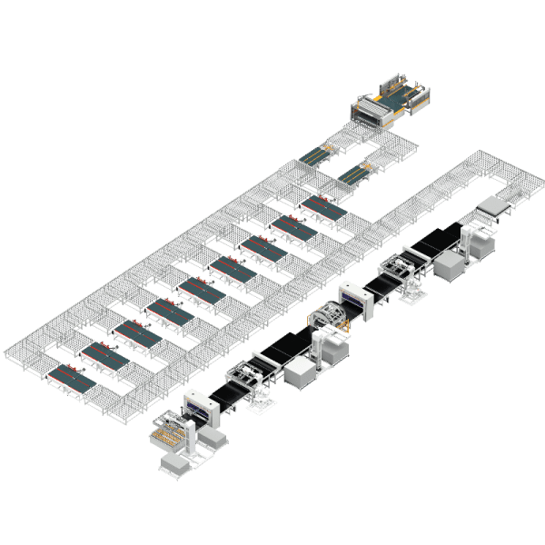 日产1000张普通（二边带）床垫生产线