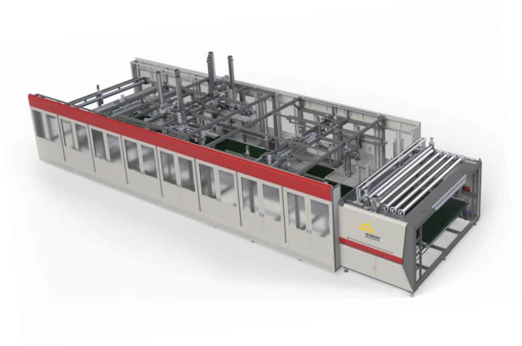 全自动床垫牛皮纸包装机